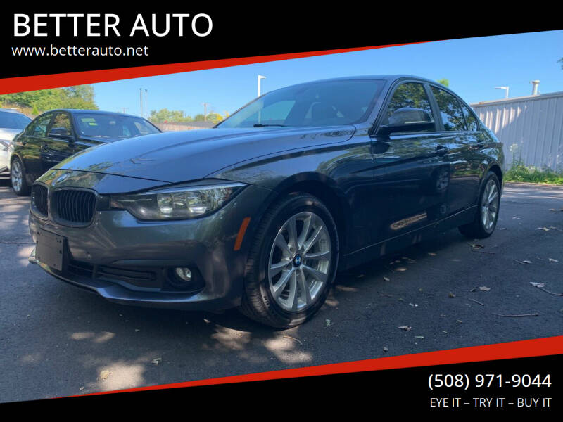 2016 BMW 3 Series for sale at BETTER AUTO in Attleboro MA