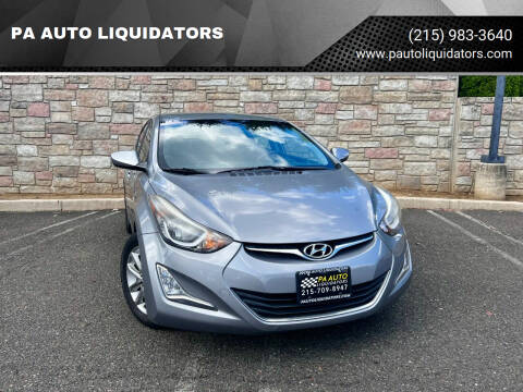2014 Hyundai Elantra for sale at PA AUTO LIQUIDATORS in Huntingdon Valley PA