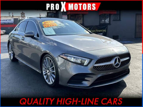 2022 Mercedes-Benz A-Class for sale at Pro X Motors in South Gate CA