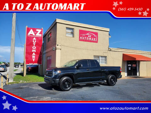 2018 Toyota Tundra for sale at A TO Z  AUTOMART in West Palm Beach FL