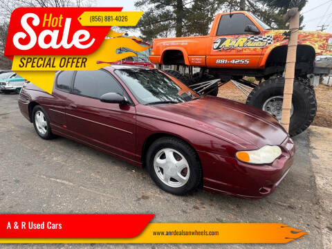 2001 Chevrolet Monte Carlo for sale at A & R Used Cars in Clayton NJ