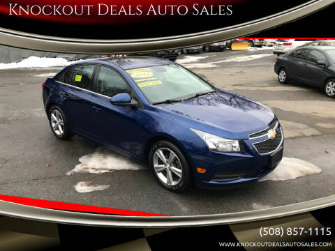 2012 Chevrolet Cruze for sale at Knockout Deals Auto Sales in West Bridgewater MA