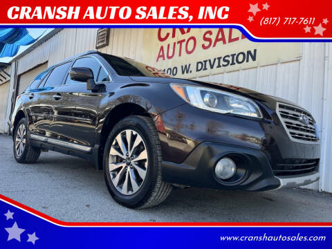 2017 Subaru Outback for sale at CRANSH AUTO SALES, INC in Arlington TX