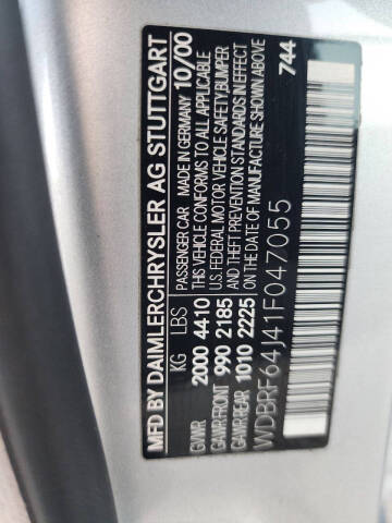 2001 Mercedes-Benz C-Class C 320