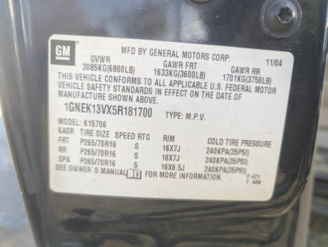 2005 Chevrolet Tahoe Fleet