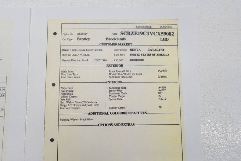 1997 Bentley Brooklands