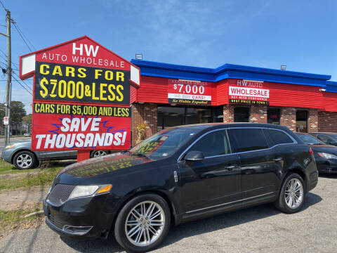 2014 Lincoln MKT for sale at HW Auto Wholesale in Norfolk VA