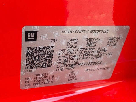 2018 GMC Sierra 1500 SLE