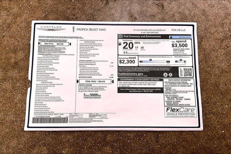 2027 Chrysler Pacifica Select