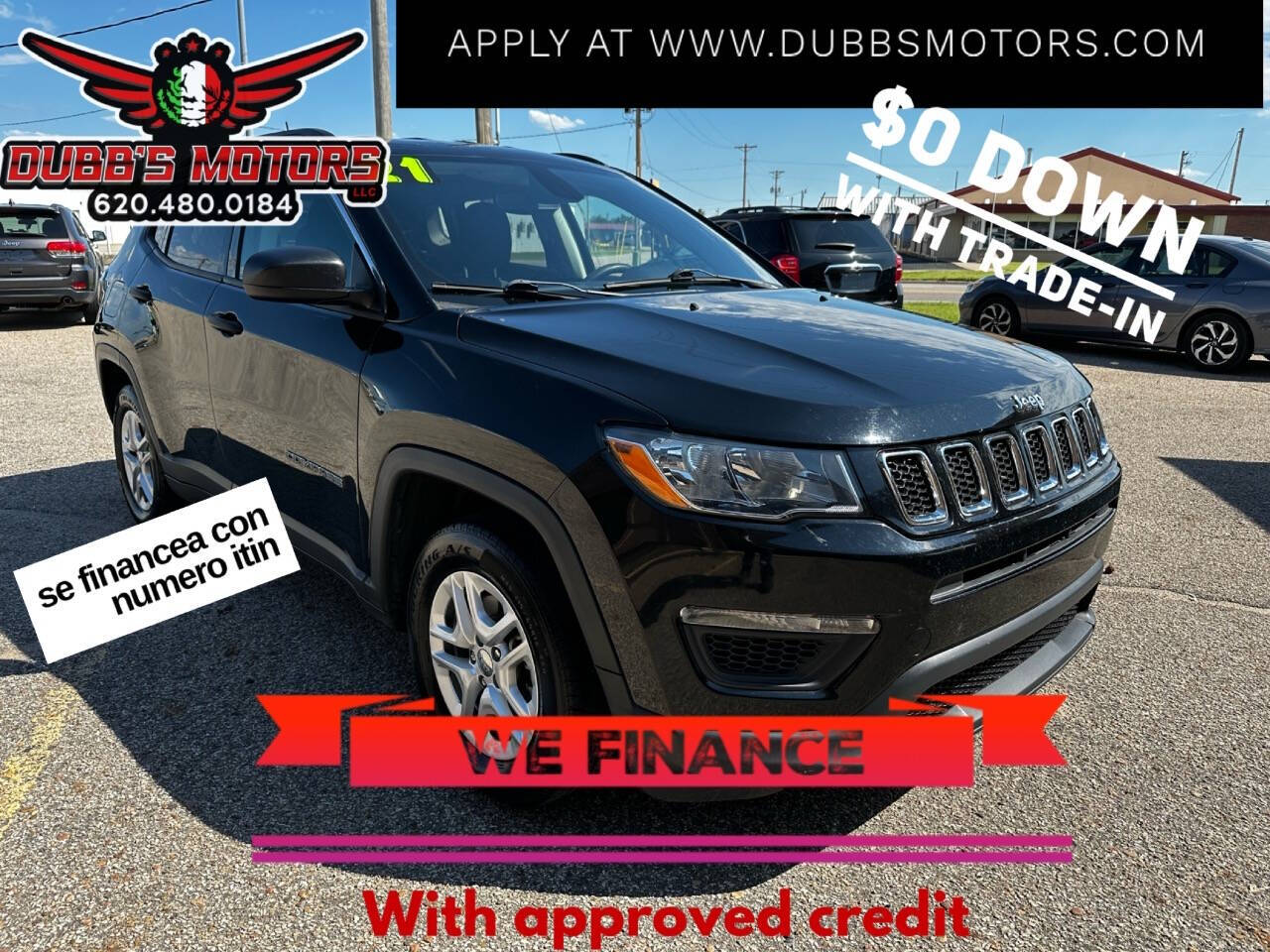 2021 Jeep Compass for sale at Dubb's Motors LLC in Great Bend, KS