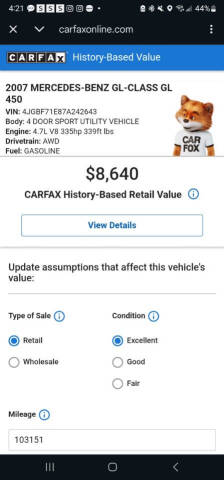 2007 Mercedes-Benz GL-Class GL 450