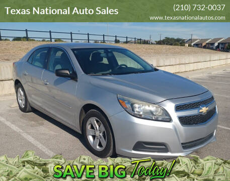 2013 Chevrolet Malibu for sale at Texas National Auto Sales in San Antonio TX