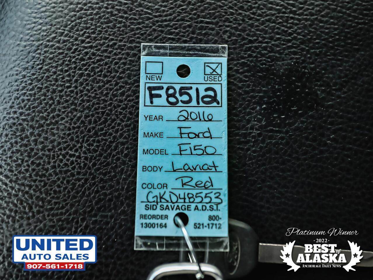2016 Ford F-150 Lariat Pickup 4D 6 1/2 ft 39