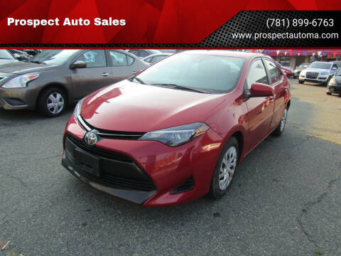 2017 Toyota Corolla for sale at Prospect Auto Sales in Waltham MA