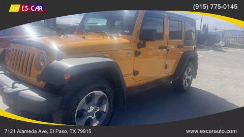 2012 Jeep Wrangler Unlimited for sale at Escar Auto in El Paso TX