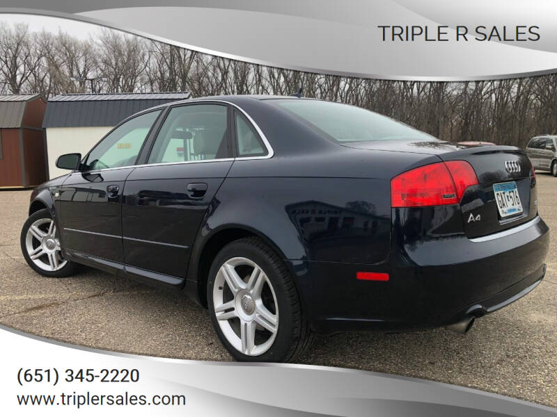 2008 Audi A4 for sale at Triple R Sales in Lake City MN