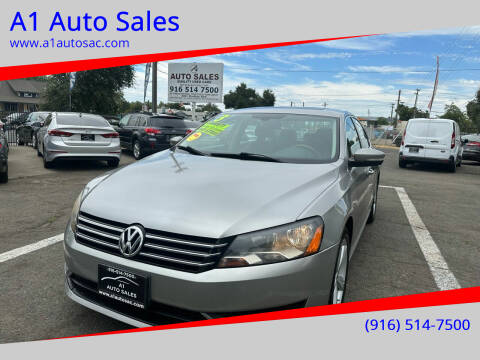 2013 Volkswagen Passat for sale at A1 Auto Sales in Sacramento CA