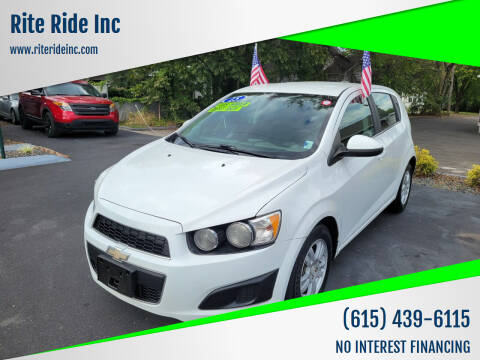 2015 Chevrolet Sonic for sale at Rite Ride Inc in Murfreesboro TN