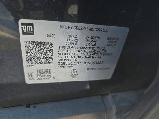 2023 Chevrolet Tahoe Premier