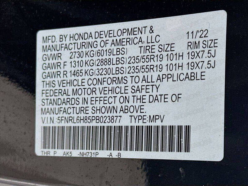 2023 Honda Odyssey Touring