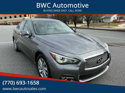 2014 Infiniti Q50 for sale at BWC Automotive in Kennesaw GA