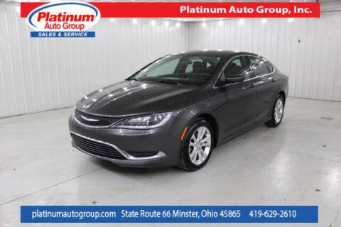 2015 Chrysler 200 for sale at Platinum Auto Group Inc. in Minster OH