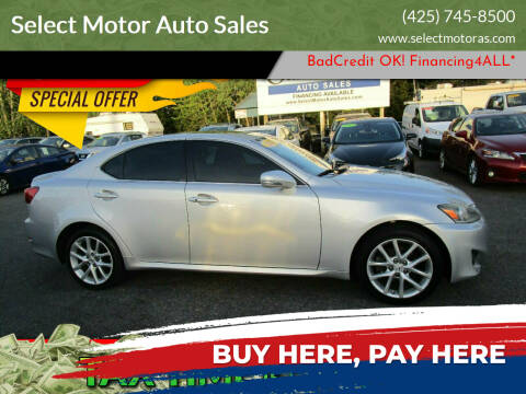 2011 Lexus IS 250 for sale at Select Motor Auto Sales in Lynnwood WA