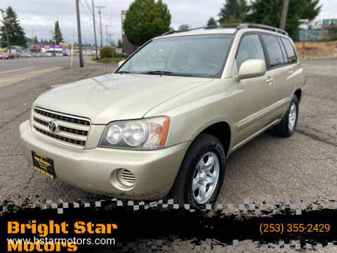 2003 Toyota Highlander for sale at Bright Star Motors in Tacoma WA