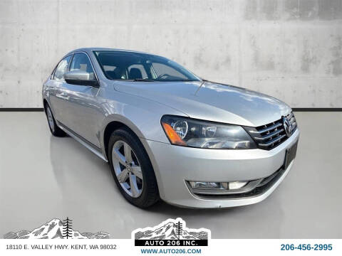 2014 Volkswagen Passat for sale at Auto 206, Inc. in Kent WA