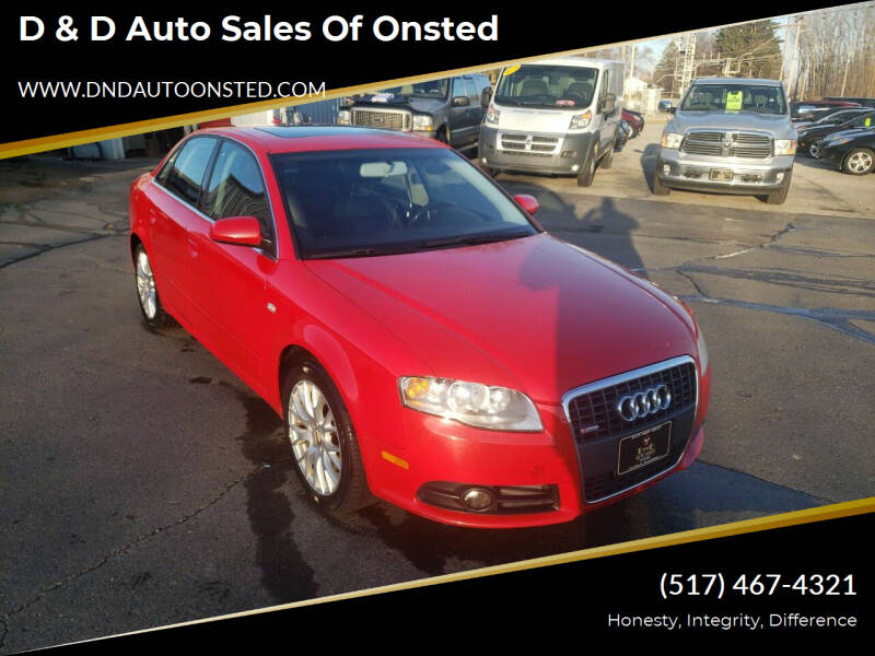 2008 Audi A4 for sale at D & D Auto Sales Of Onsted in Onsted MI