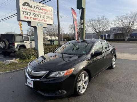 2013 Acura ILX for sale at AutoPro Virginia LLC in Virginia Beach VA