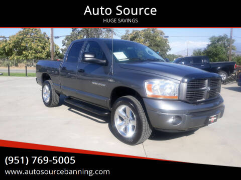 2006 Dodge Ram 1500 for sale at Auto Source in Banning CA