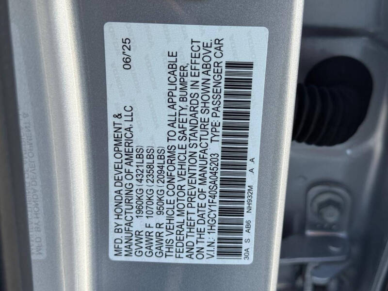 2025 Honda Accord SE