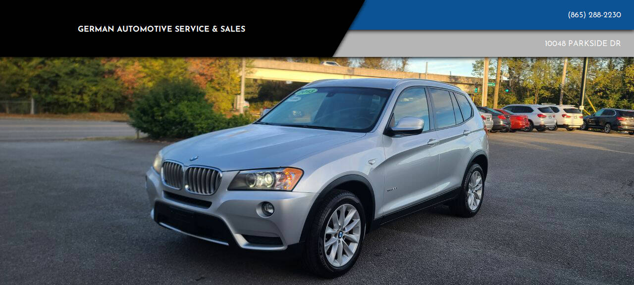 2013 BMW X3 for sale at German Automotive Service & Sales in Knoxville, TN