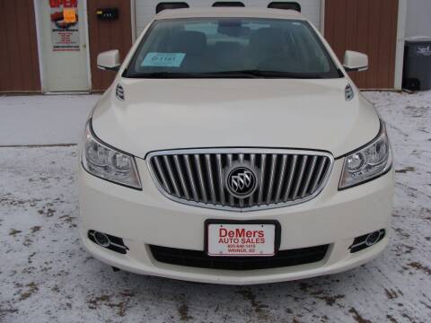 2012 Buick LaCrosse for sale at DeMers Auto Sales in Winner SD