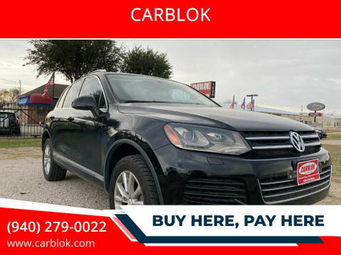 2013 Volkswagen Touareg for sale at CARBLOK in Lewisville TX