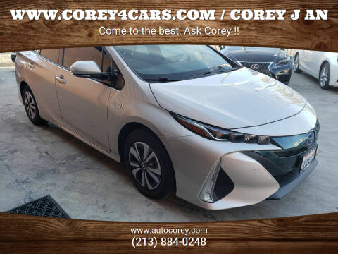 2017 Toyota Prius Prime for sale at WWW.COREY4CARS.COM / COREY J AN in Los Angeles CA