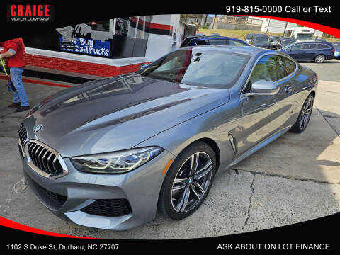2022 BMW 8 Series for sale at CRAIGE MOTOR CO in Durham NC