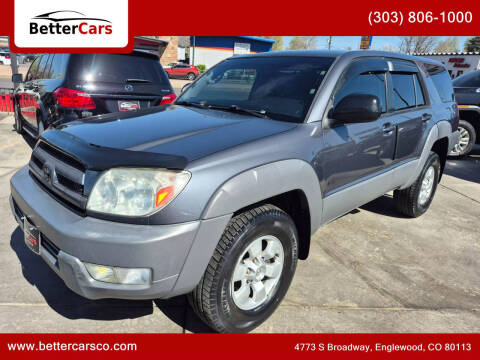 2003 Toyota 4Runner for sale at Better Cars in Englewood CO