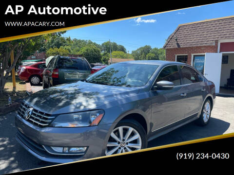 2013 Volkswagen Passat for sale at AP Automotive in Cary NC