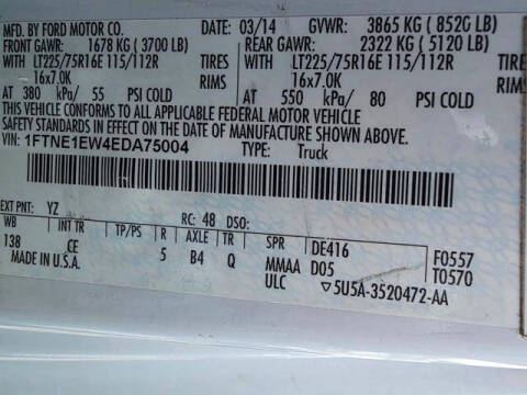 2014 Ford E-Series E-150