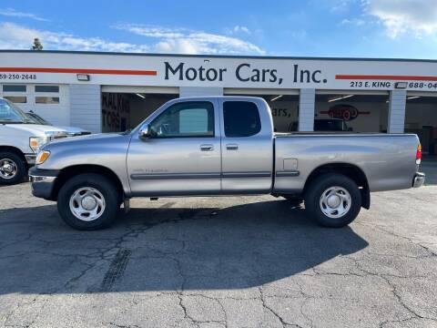 2002 Toyota Tundra for sale at MOTOR CARS INC in Tulare CA