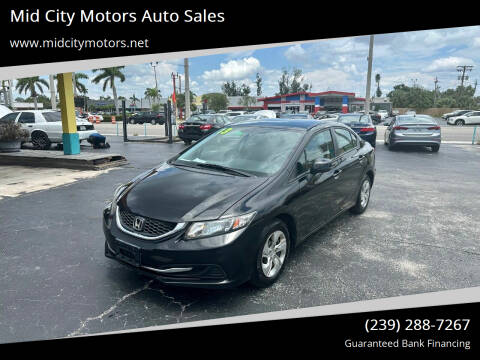 2013 Honda Civic for sale at Mid City Motors Auto Sales in Fort Myers FL