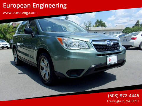 2014 Subaru Forester for sale at European Engineering in Framingham MA