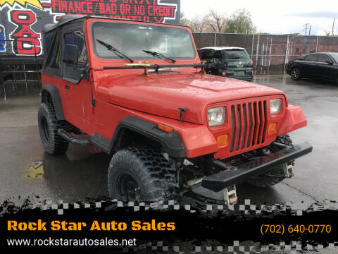 1995 Jeep Wrangler for sale at ROCK STAR TRUCK & AUTO LLC in Las Vegas NV