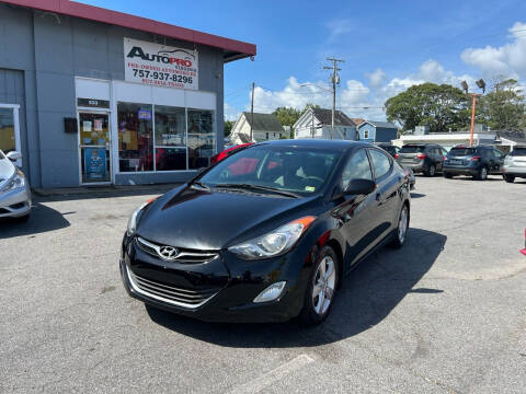 2013 Hyundai Elantra for sale at AutoPro Virginia LLC in Virginia Beach VA