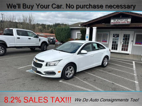 2016 Chevrolet Cruze Limited for sale at Platinum Autos in Woodinville WA