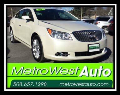 2013 Buick LaCrosse for sale at Metro West Auto in Bellingham MA