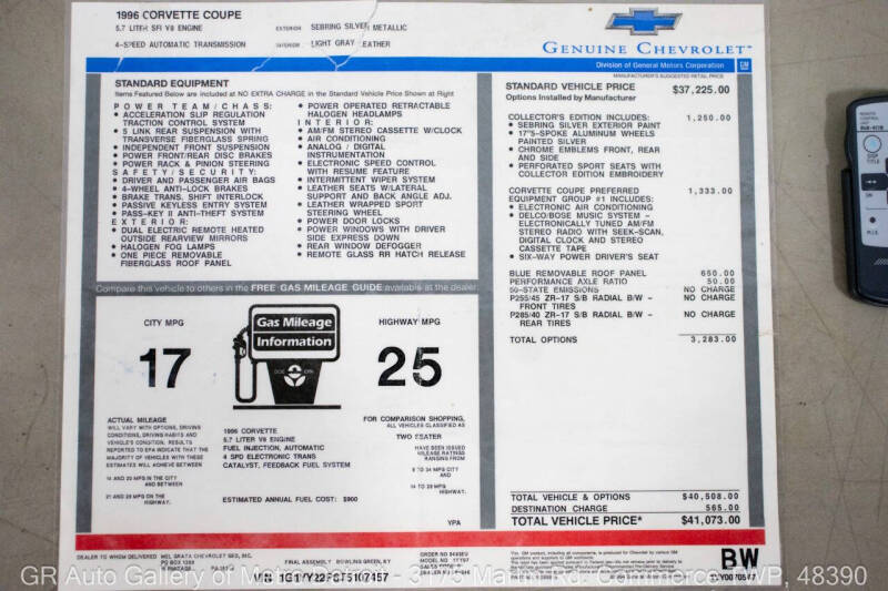1996 Chevrolet Corvette