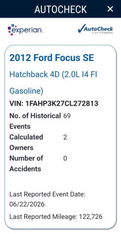 2012 Ford Focus SE